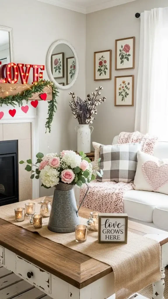 farmhouse-valentine-decor-with-florals