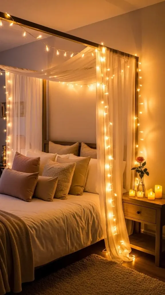 fairy-light-canopy-above-the-bed