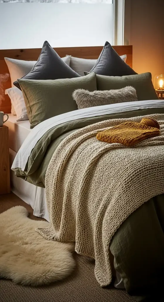 layered-bedding-with-warm-textures