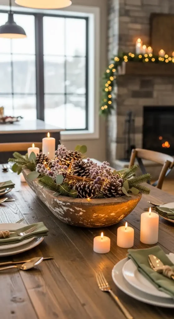 rustic-wooden-bowl-centerpieces