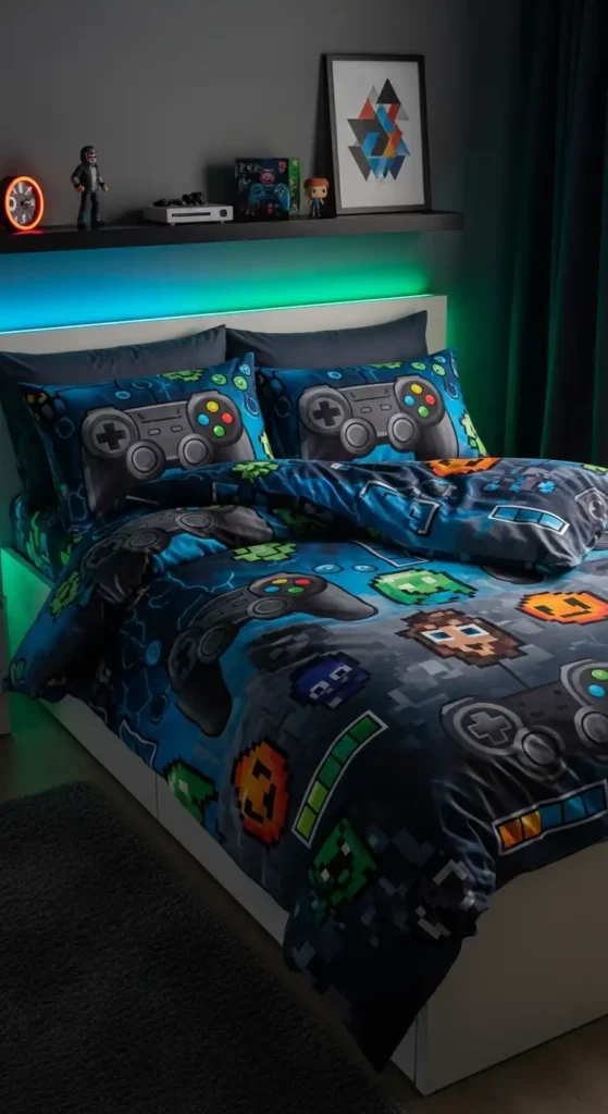 gaming-themed-bed-linens