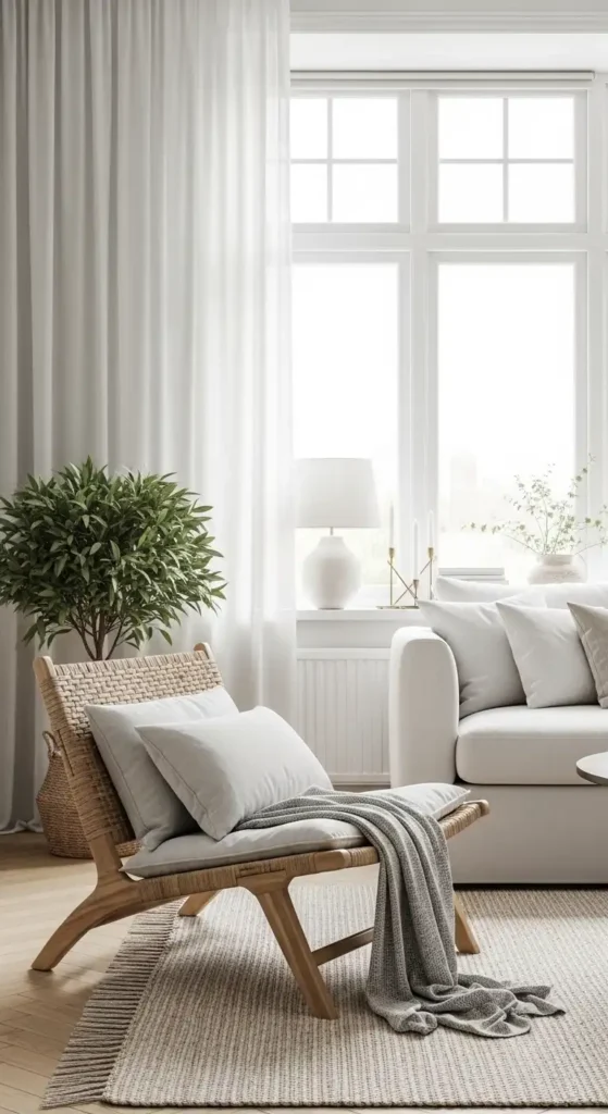woven-low-chair-in-living-room