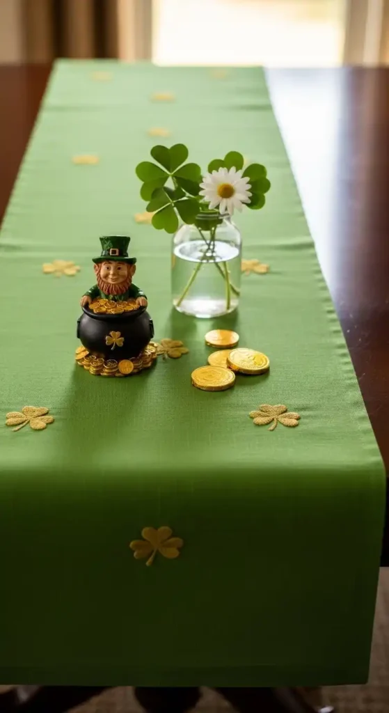 green-table-runners
