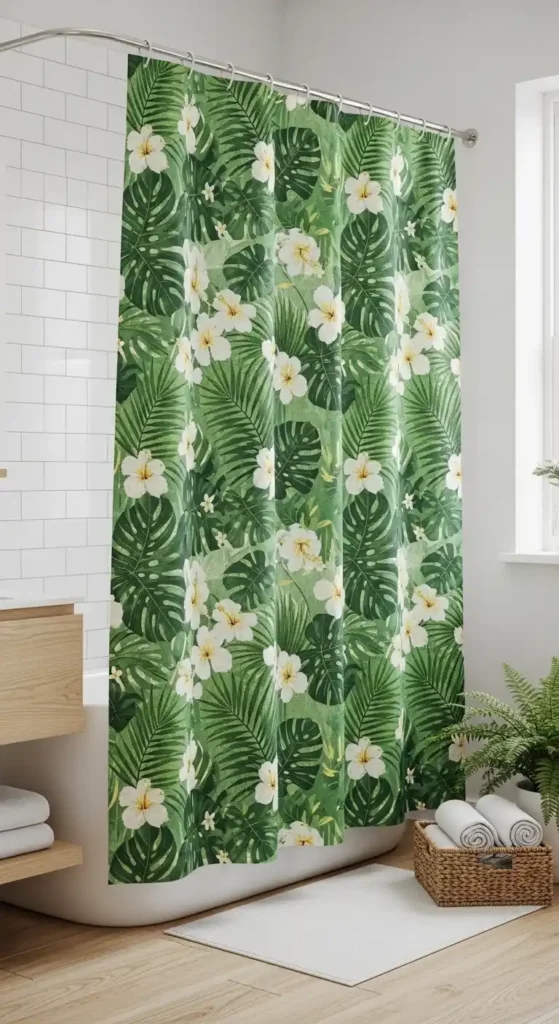 use-nature-inspired-shower-curtains
