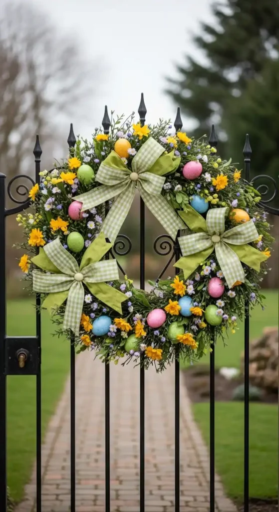easter-wreath-for-garden-gates