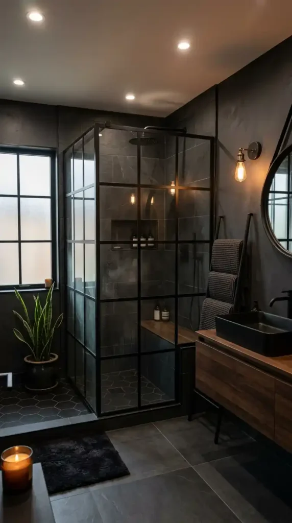 black-framed-glass-showers