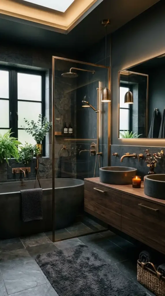 bronze-fixture-bathroom-designs