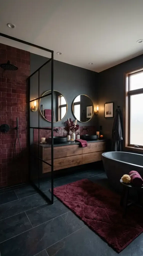 burgundy-accent-bathroom-ideas
