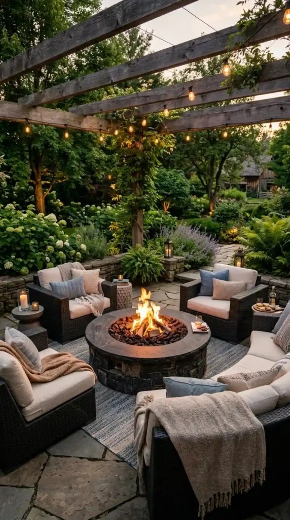 garden-fire-pit-with-luxury-seating