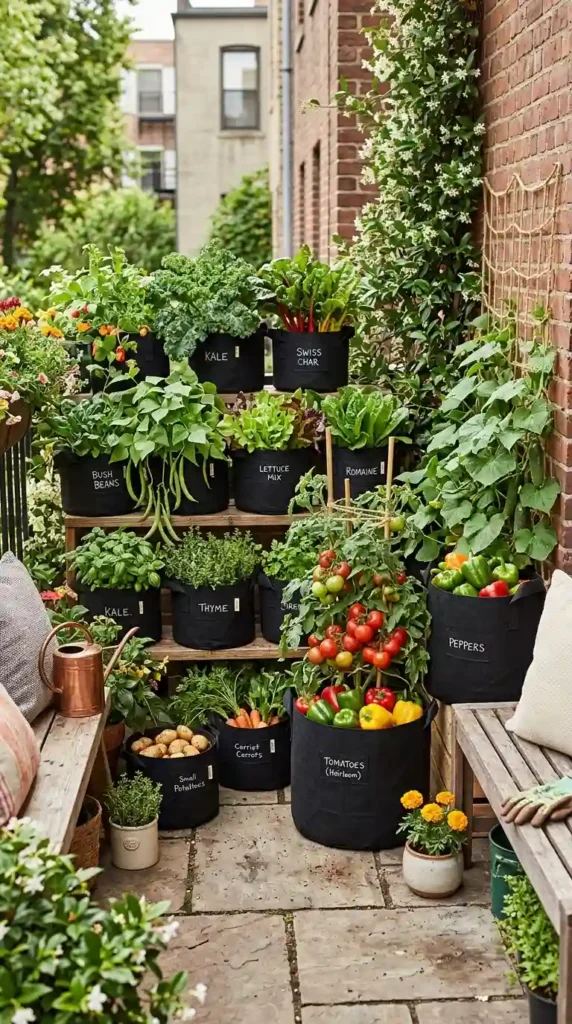 Mini Vegetable Garden Ideas: 16 Easy Small Space Designs 9 grow-bag-garden