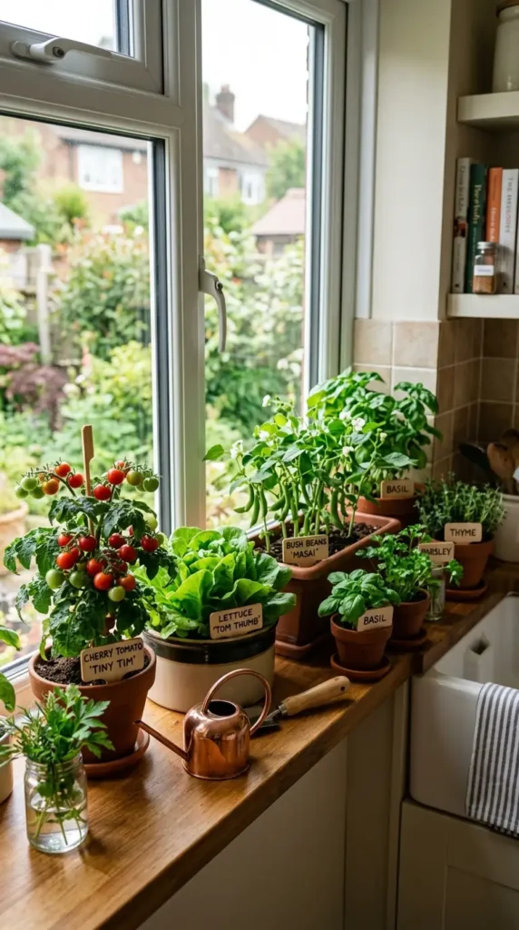 Mini Vegetable Garden Ideas: 16 Easy Small Space Designs 15 indoor-windowsill-garden