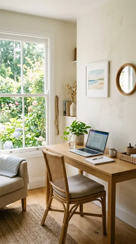 17 Best Summer Home Office Ideas That Feel Fresh and Productive 6 light-color-wall-background