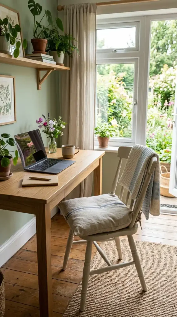 17 Best Summer Home Office Ideas That Feel Fresh and Productive 10 lightweight-chair-cushion-setup
