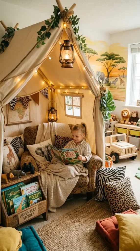 safari-tent-reading-corner