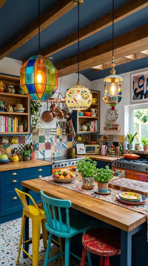 17 Funky Kitchen Designs for a Bold, Modern Home Makeover 8 statement-pendant-lighting