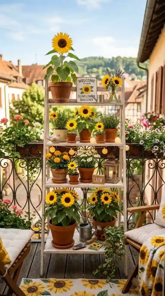 sunflower-shelf-display