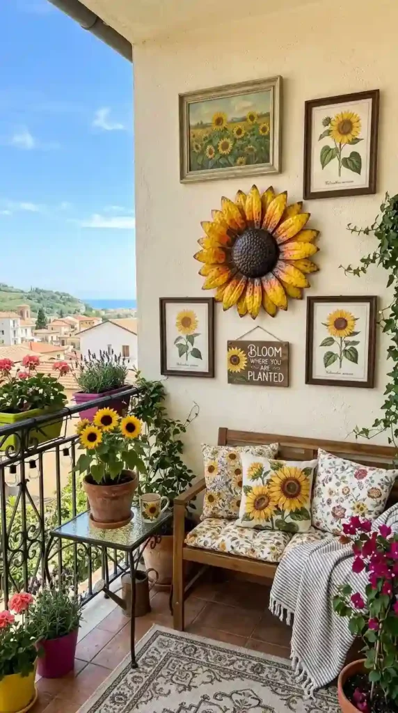 sunflower-wall-art-display