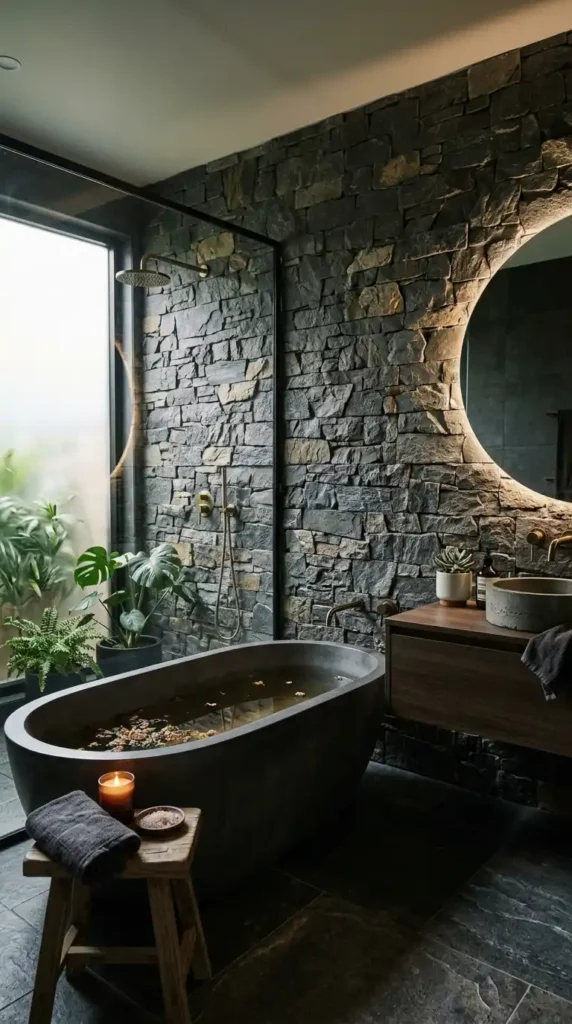 textured-stone-bathroom-walls
