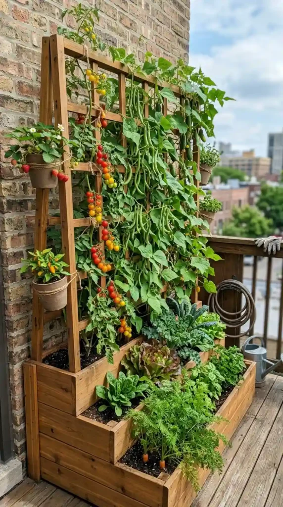 Mini Vegetable Garden Ideas: 16 Easy Small Space Designs 10 trellis-vertical-garden