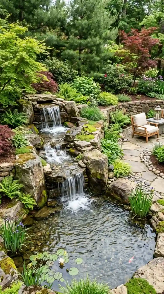 waterfall-rock-feature-for-natural-luxury